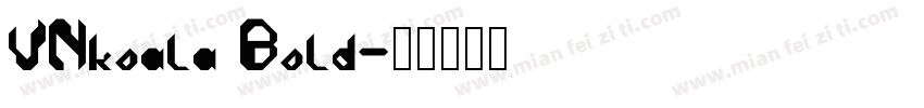 VNkoala Bold字体转换